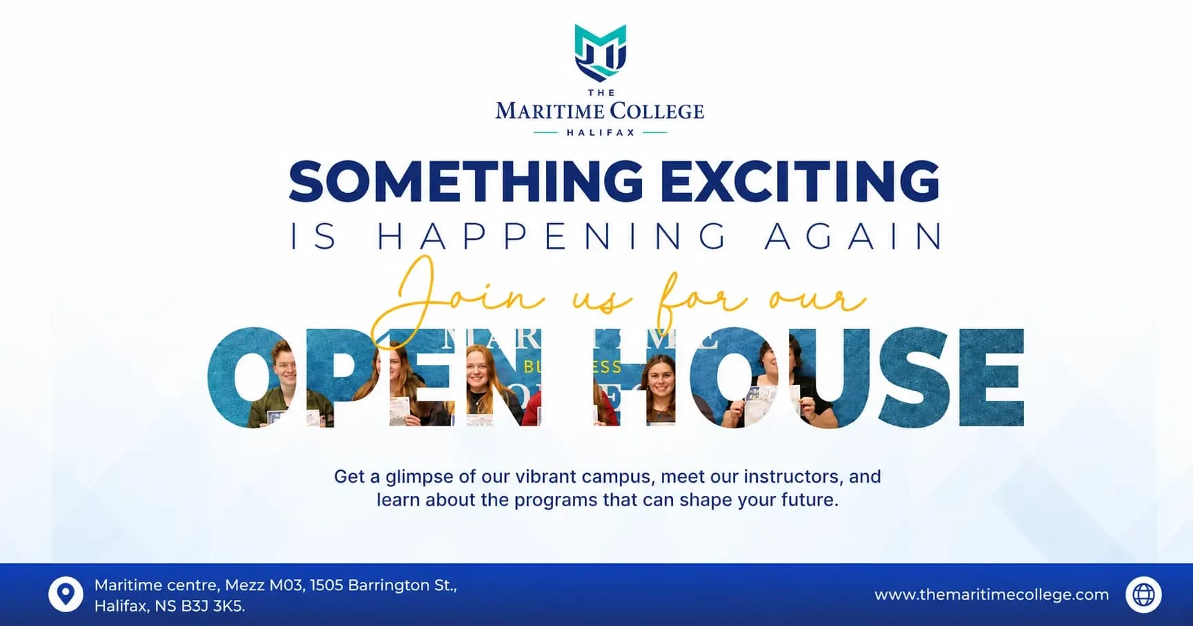 Something Exciting Is Happening Again at TMC, Halifax: Join Us for Our Open House